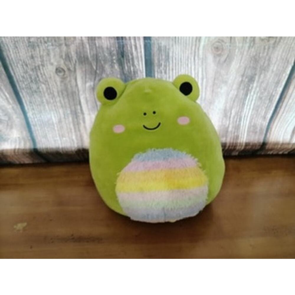Squishmallows Green Frog Plush Rainbow Belly Soft‎ Squishy Cuddle Toy OSG 16"